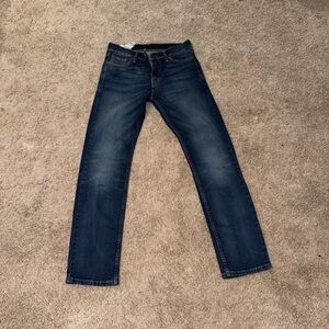 Classic Straight Fit Men's Jeans in Deep Blue
